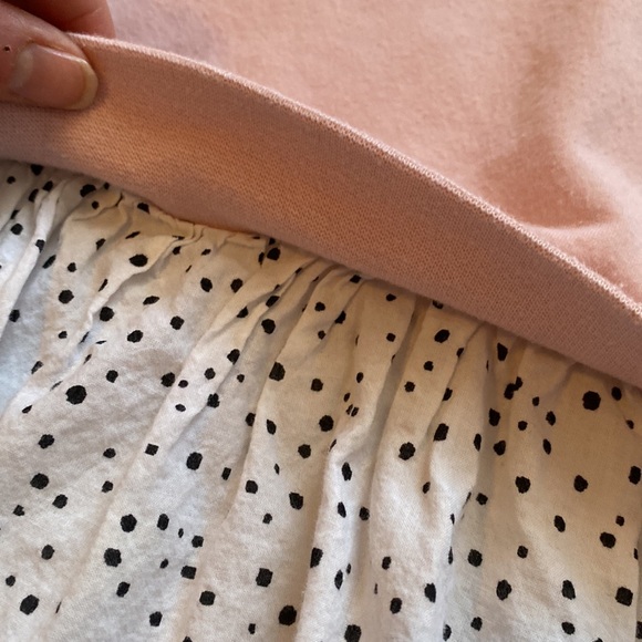 Tucker and Tate Pink Cat Hoodie Sweatshirt with Polkadot Lining - Picture 4 of 6